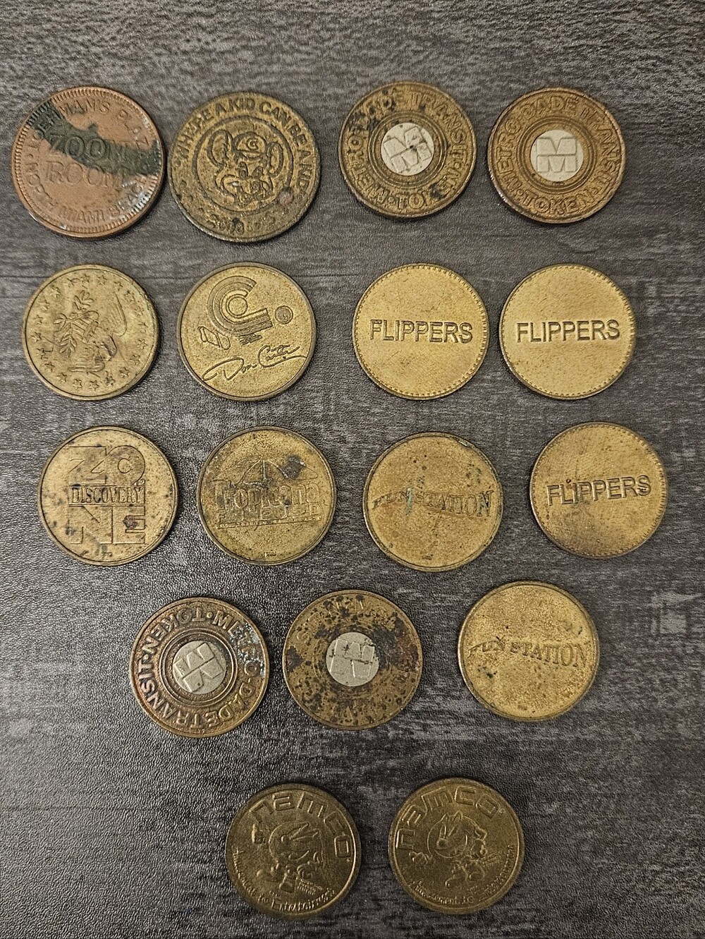 Vintage Arcade & Transit Token Lot